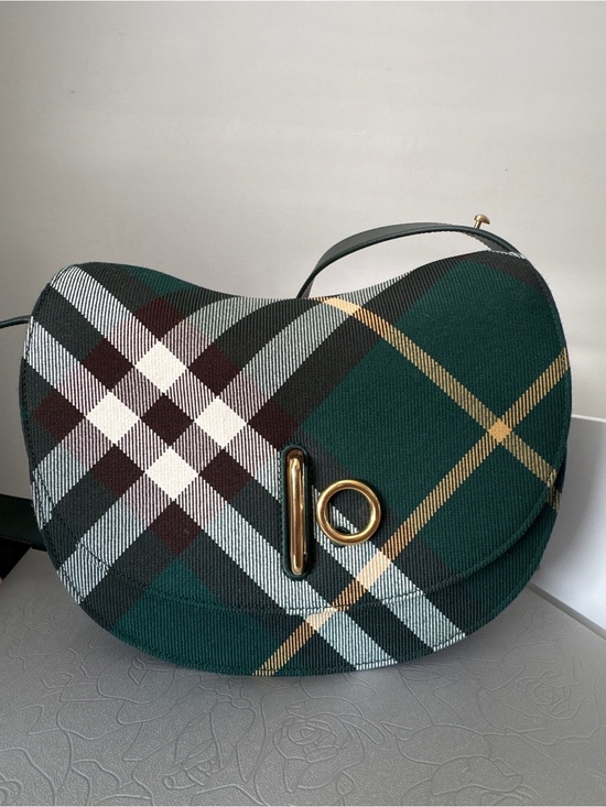 Burberry Handbags - Burberry Green rocking horse Crossbody with Gold Hardware